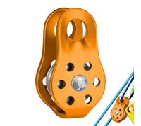 Rock Climbing Safety Pulley,Rock Climbing Rope Pulley | Aluminum Climbing Pulley | Fixed Pulley for Rock and Rescue, Al AI Survival Tool