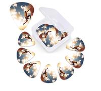 Rock Climbing Sports Guitar Picks 12 Pack 3 Different Thickness Celluloid Guitar Plectrums with Guitar Pick Storage Box Personalized Guitar Pick for Acoustic Guitar Picks