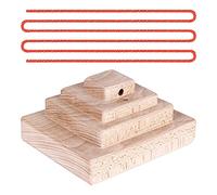 Rock Climbing Training Pinch Block, Finger Grips Hanging Pinch Grip with Edges and Pockets, Wooden Climbing Holds (CJ-HB2061)