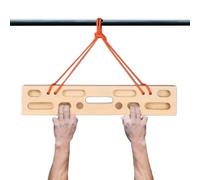 Rock Climbing with Hanging Board: Large Anatomical Training Module, Reinforced Heavy Duty Compound, with Multi-Grip, Textured High Friction Contact , Instrument D