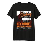 Rock Climbing Zombie Apocalypse Survival Skill Rock Climber Premium T-Shirt