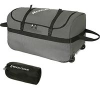 Rock Cloud Foldable Wheeled Duffel Bag with Wheels Rolling Duffle Bag Packable for Travel Sports Camping (85L, Grey)
