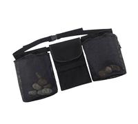 Rock Collecting Belt with 3 Removable Pockets and Sturdy Fabric Bags for Outdoor Exploration Waterproof Mineral Accessory