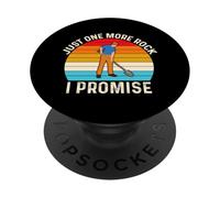 Rock Collecting Digger Vintage Sunset Design PopSockets Adhesive PopGrip