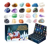 Rock Collection - 24 Days Of Gemstones, Minerals & Fossils | Christmas Countdown Calendar For Kids, Teens, Adults | Educational Holiday Toy For Geology Lovers 2024