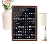 Rock Collection for Kids | Educational Geology Learning Assorted - Crystal Collection Gems Box,for Enthusiasts Students Beginners Hobby Geologists Meditation