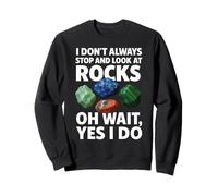 Rock Collector Geology Funny Look At Rocks Geologist Science Sweatshirt