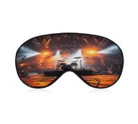 Rock Concert Stage Sleeping Mask Sleep Mask for Side Sleeper Relaxing Zero Pressure Night Blindfold Light Block-Out Eye Mask for Sleep with Easy Adjustable Strap