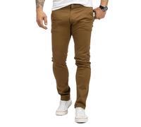 Rock Creek H-379 Men's Chino Trousers, brown, 32 W/32 L