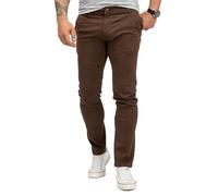 Rock Creek H-379 Men's Chino Trousers, dark brown, 30 W/32 L