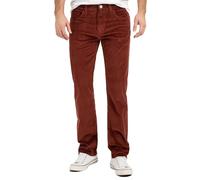 Rock Creek Men's Corduroy Trousers Regular Fit H-399, wine red, 32 W/30 L