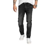 Rock Creek Men's Jeans Trousers Denim Stretch Regular Fit Jeans Stonewashed W29-W44, Rc-2409-black, 36 W/34 L