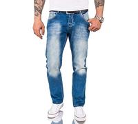 Rock Creek RC-2091 Men's Jeans Denim Blue Straight Cut Straight Leg - Blue - W38