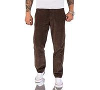 Rock Creek RC-2156 Men's Corduroy Trousers, Regular Fit, Chino Trousers, mocha, 36 W/34 L
