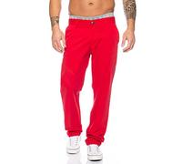 Rock Creek W29-W40 RC-2083 Men's Designer Chino Trousers Regular Fit - Red - W38