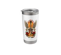 Rock Dad Still Rockin Est 1966 Guitar Birthday 60 Years Old Stainless Steel Insulated Tumbler