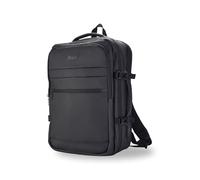 Rock Dalston Underseat Backpack in Black - Ryanair Compliant Carry On - Lightweight & Versatile Travel Bag - Large Main Compartment, Laptop Pocket, Trolley Strap - 40x28x20cm 22L Capacity