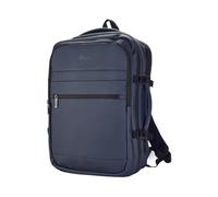 Rock Dalston Underseat Backpack in Navy - Easyjet Compliant Carry On - Lightweight & Versatile Travel Bag - Large Main Compartment, Laptop Pocket, Trolley Strap - 45x34x20cm 31L Capacity