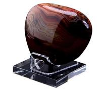 Rock Display Stand - Acrylic 7x7x6.5cm | Display Stand, Heart Shape Holder for Rocks Geodes Minerals Agate Coral | Small Collectibles Displays Stands For Home Office Shelf Decor Use