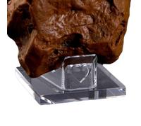 Rock Display Stand | Acrylic Heart-Shaped Display Holder | Small Stand For Geodes Rocks Minerals Agate Coral Crystals Fossils Collectibles Jewelry Desktop Shelf Showcase Home Office Decor
