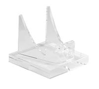 Rock Display Stand - Transparent Acrylic Heart-Shaped Display Holder | Small Pedestal Stand For Geodes, Rocks, Minerals, Agate, And Collectibles | Crystal Gemstone Rack For Home & Office Decor