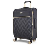 Rock Expandable 8 Wheel Soft Suitcase - Medium, Charcoal