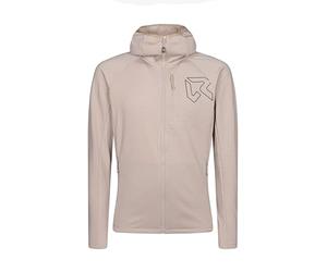 Rock Experience | Arrows Hoodie Man Fleece | Technical Mountain Sweatshirt | Outdoor Beige