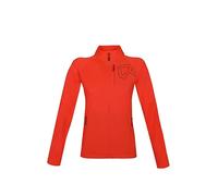 Rock Experience | Arrows Mock Neck Woman Fleece | Mountain Technical Sweatshirt | Outdoor Coral