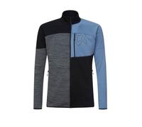 Rock Experience Kobra Mock Neck Full Zip Fleece Blue,Grey XL Men