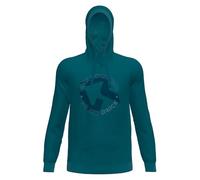 Rock Experience | PRECIPIZIO Hoodie Man Sweatshirt | Outdoor Sweatshirt Blue