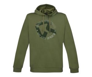 Rock Experience | PRECIPIZIO Hoodie Man Sweatshirt | Outdoor Sweatshirt Green