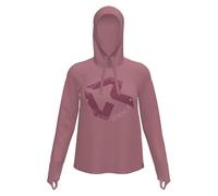 Rock Experience | PRECIPIZIO Hoodie Woman Sweatshirt | Outdoor Sweatshirt Brick Red