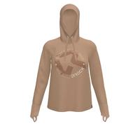 Rock Experience | PRECIPIZIO Hoodie Woman Sweatshirt | Outdoor Sweatshirt Brown