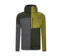 Rock Experience REMC02411-W973 KOBRA HOODIE FZ MAN FLEECE Sweatshirt Men's 1642 KOMBU GREEN+2293 CARDAMOM SEED+O014 GREY MEL XL