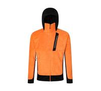 Rock Experience REMC02681-C950 BLIZZARD TECH HOODIE MAN FLEECE Sweatshirt Men's 0615 PERSIMMON ORANGE+0208 CAVIAR M