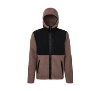 Rock Experience REMC02801-C951 SAVOONGA HOODIE FZ MAN FLEECE Sweatshirt Men's 0274 DEEP TAUPE+0208 CAVIAR S