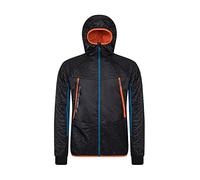 Rock Experience REMJ10861 KATMAI HOODIE HYBRID Jacket Men's 0208 CAVIAR+1484 MOROCCAN BLUE+0630 FLAME XL