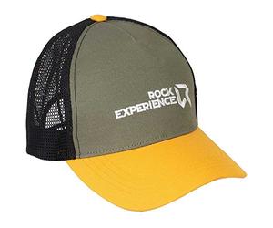 Rock Experience REUA02061 SKYFULL Trucker Hat Unisex 1924 Olive Night + 0531 Old Gold Taglia Unica