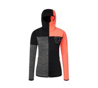 Rock Experience REWC02301-W977 KOBRA HOODIE FZ WOMAN FLEECE Sweatshirt Women's 0208 CAVIAR+2151 FIERY CORAL+O014 GREY MELANGE XXL