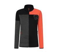 Rock Experience REWC02331-W977 KOBRA MOCK NECK FZ WOMAN FLEECE Sweatshirt Women's 0208 CAVIAR+2151 FIERY CORAL+O014 GREY MELANGE XXL