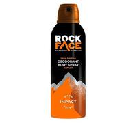 Rock Face Men's Body Spray - Impact Fragrance Body Spray Deodorant for Men, 200ml, Ginger & Amber Scent, Long Lasting