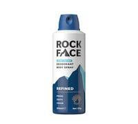 Rock Face Men's Body Spray - Refined Fragrance Body Spray Deodorant for Men, 200ml, Sandalwood & Cedar Scent, Long Lasting