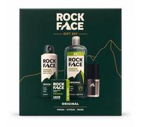 Rock Face Men's Refillable Deodorant & Grooming Gift Set, Original Scent