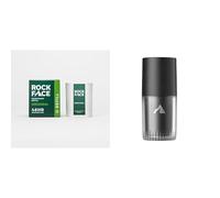 Rock Face Refillable Natural Deodorant for Men - 48 Hour Protection, Aluminium Free - Original Fresh Citrus Scent - Case and Refill
