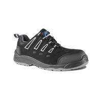 Rock Fall Bridgeport Steel Toe Cap Boot Unisex, Water Repellent Safety Boots, SRC Slip Rated Work, Shock Absorbing Midsole, Vegan Friendly and Lightweight UK 11 Black