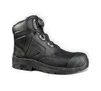 Rock Fall Dolomite Safety Boot FibreGlass Toe Cap Safety Boot Black Unisex, Waterproof and BOA Dial Lacing Safety Boots, SRC Slip Rated Work UK 4
