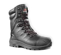 Rock Fall Mens Monzonite High Leg Internal Metatarsal Waterproof Safety Boot, Black, Size 9 UK
