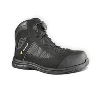 Rock Fall Ohm Black Electrical Hazard Steel Toe Cap Black Boot, Water Repellent Safety Boots, SRC Slip Rated Work, Protective Midsole and Non-Metallic UK 10.5