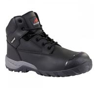 Rock Fall Unisex's Flint Black Safety Boot, Size 44