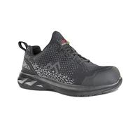 Rock Fall Unisex Alder Fire & Safety Shoe, Black/White, 4 UK